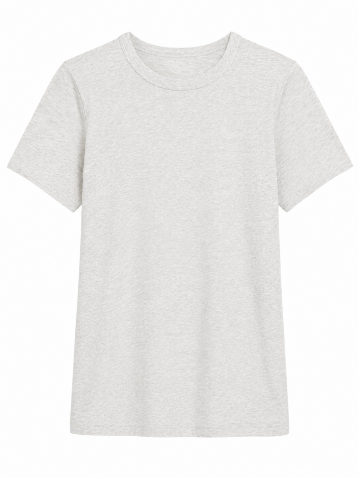 Light Heather Grey Crewneck T-Shirt