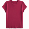 Burgundy Solid Crewneck T-Shirt